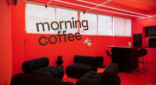 Morning coffee office